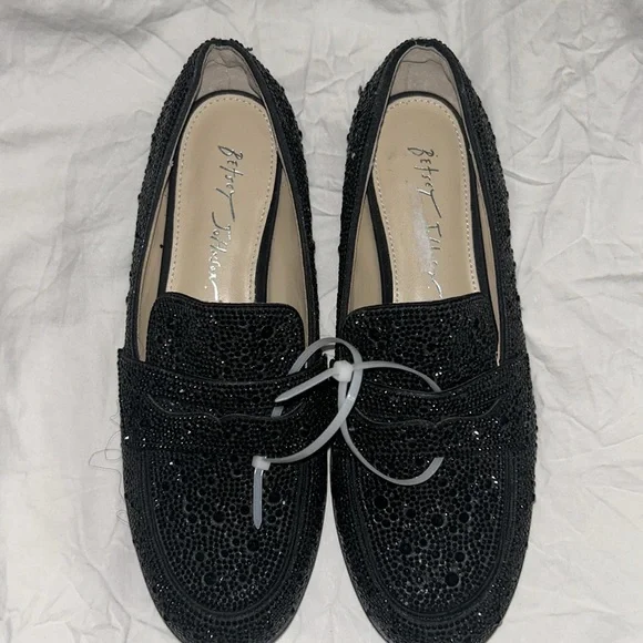 Black Betsy Johnson Loafers - Picture 2 of 4
